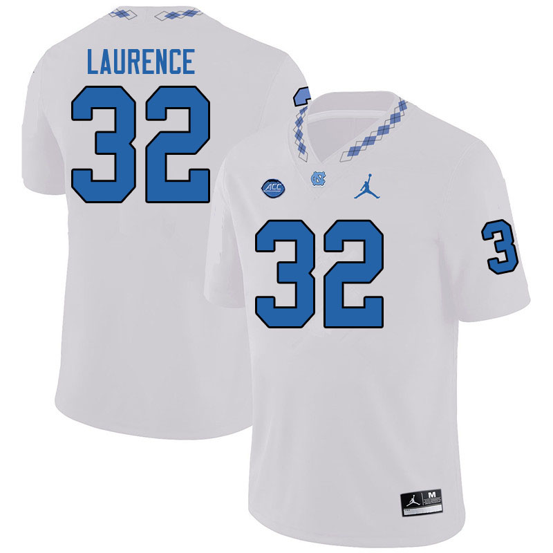 Jordan Brand Men #32 Mason Laurence North Carolina Tar Heels College Football Jerseys Sale-White